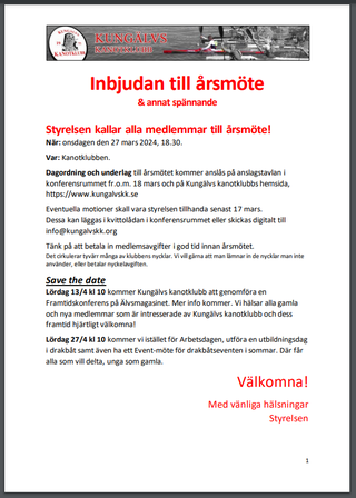 image: Inbjudan till årsmöte